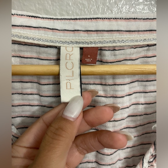 Anthropologie Pilcro Brianna Ruffled Blouse - Picture 4 of 12